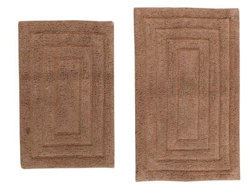 CASTLE HILL LONDON - 2 PIECES SET RACETRACK BATH RUGS COLLECTION