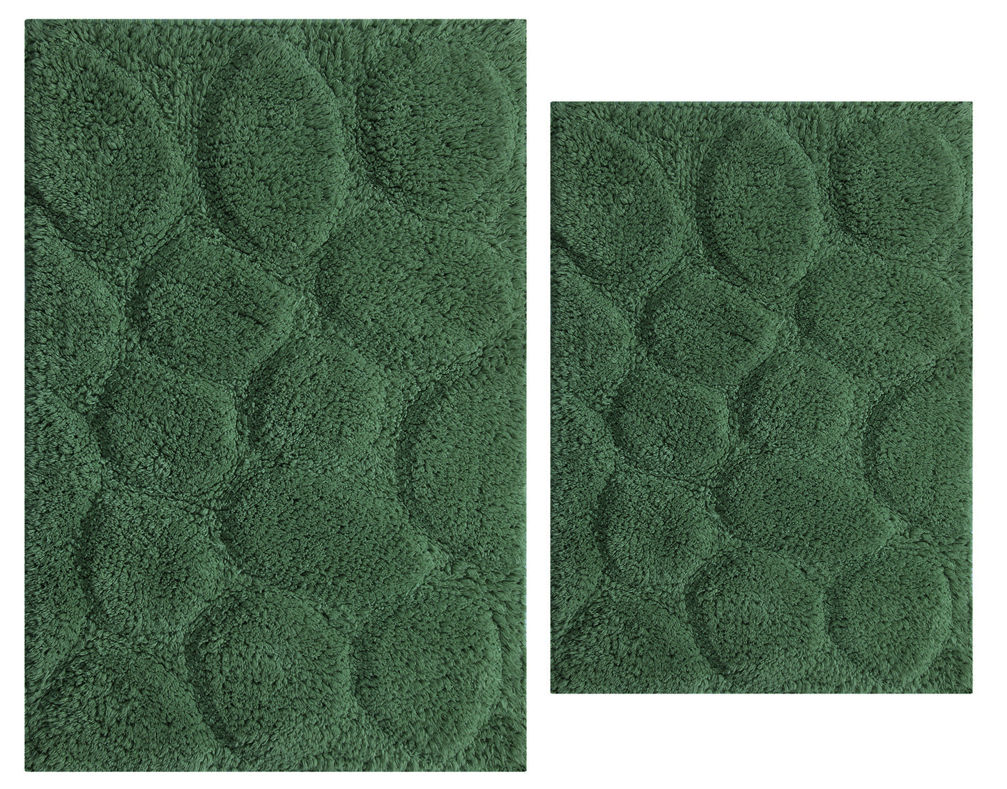 CASTLE HILL LONDON - 2 PIECES SET PALM BATH RUGS COLLECTION