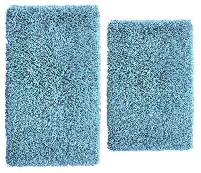 CASTLE HILL LONDON - 2 PIECES SET MELBOURNE BATH RUGS COLLECTION