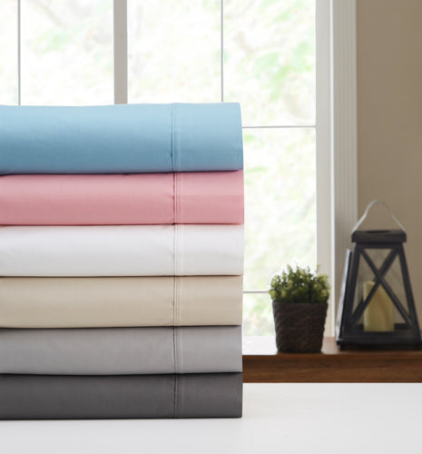 KNIGHTS BRIDGE  T1000 HERRINGBONE COTTON SHEET SETS