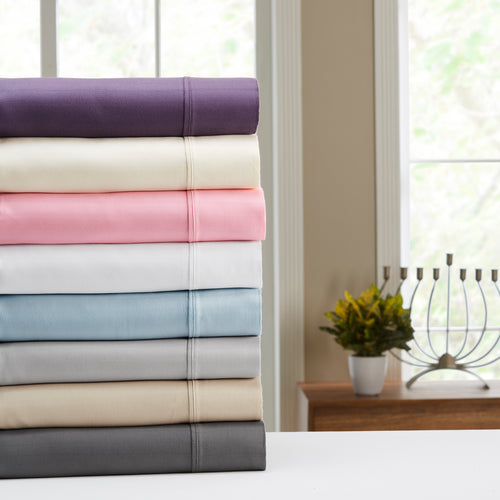 KNIGHTS BRIDGE  T600 HERRINGBONE COTTON SHEET SETS