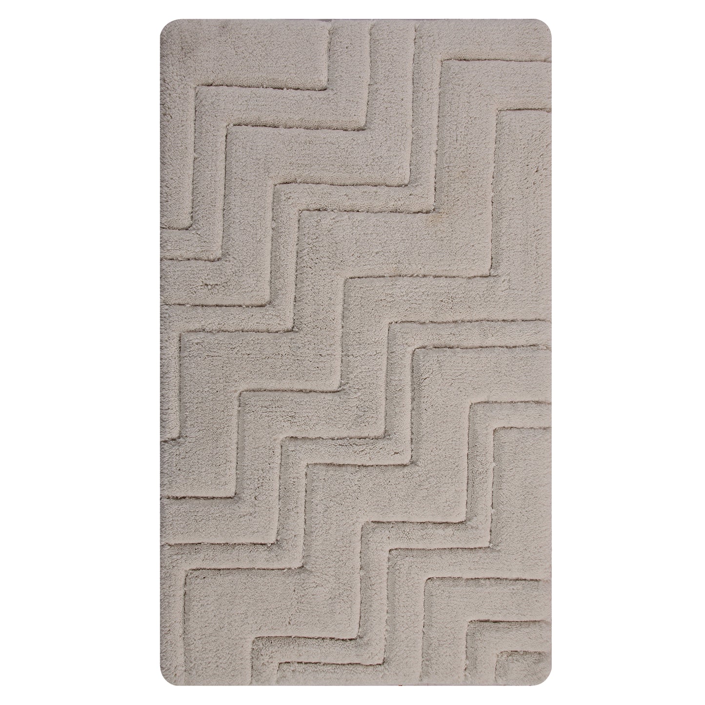 KNIGHTS BRIDGE -  SINGLE PIECE ZIG ZAG BATH RUG COLLECTION