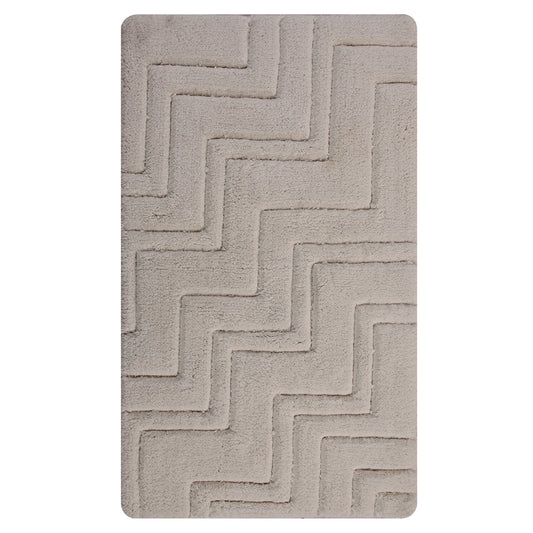 KNIGHTS BRIDGE -  SINGLE PIECE ZIG ZAG BATH RUG COLLECTION