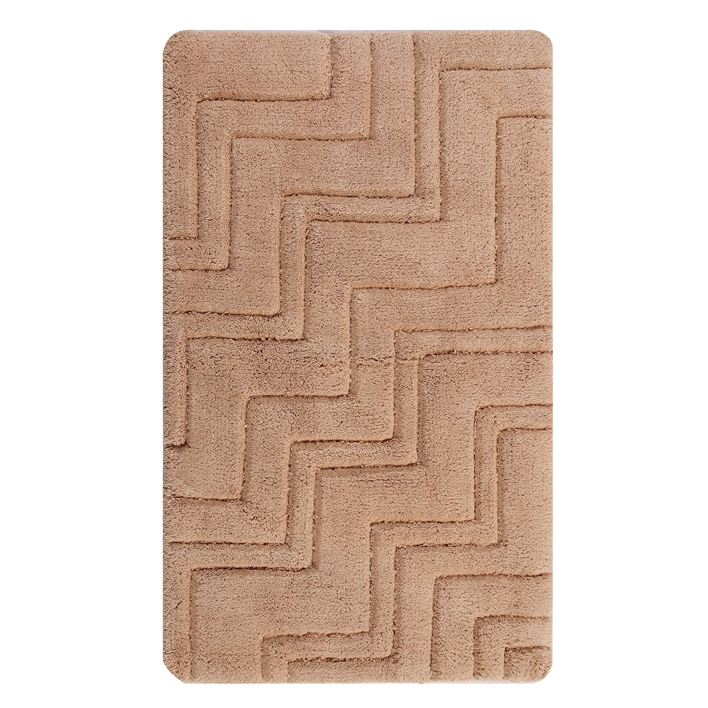 KNIGHTS BRIDGE -  SINGLE PIECE ZIG ZAG BATH RUG COLLECTION