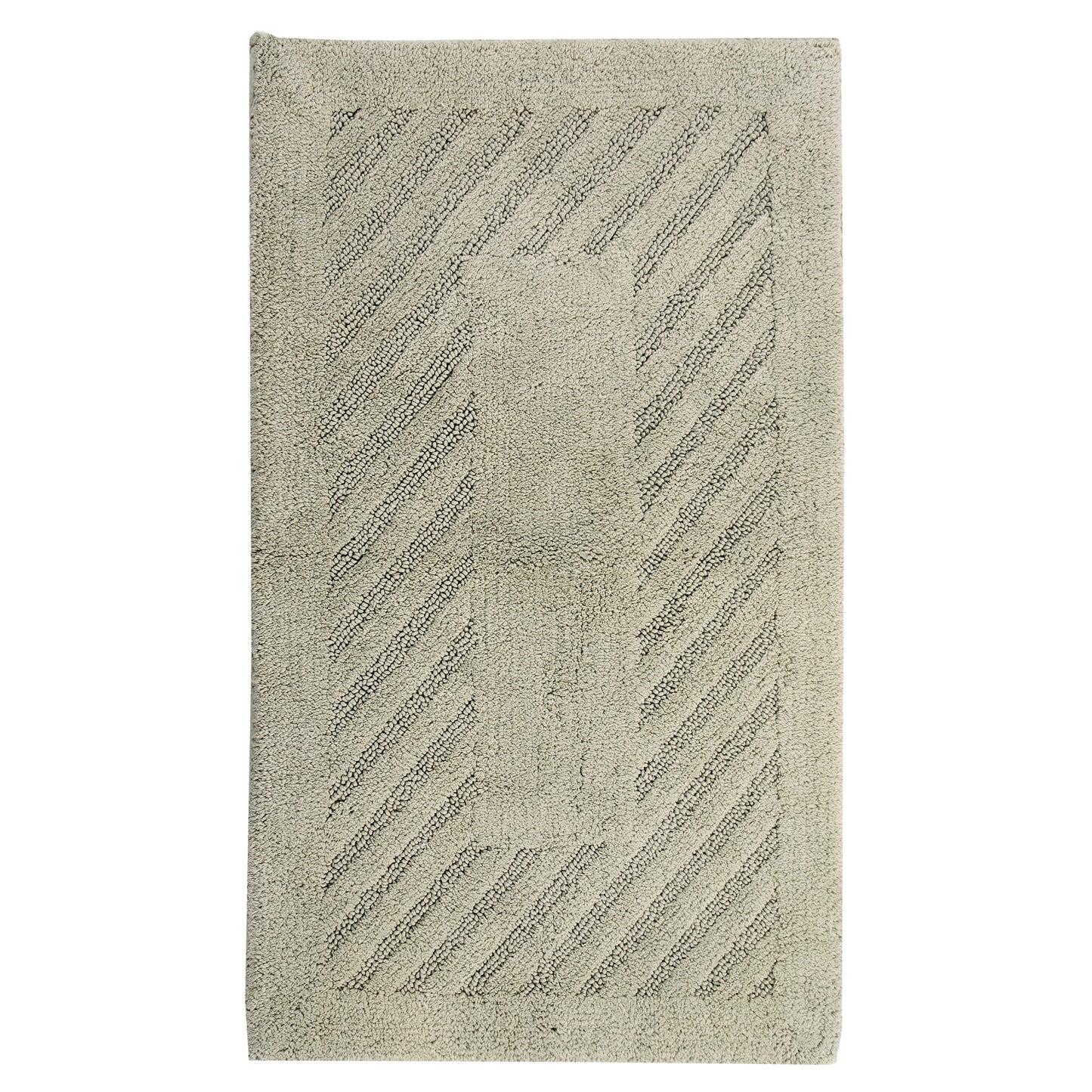 KNIGHTS BRIDGE -  SINGLE PIECE DIAGONAL RACETRACK REVERSIBLE BATH RUG COLLECTION