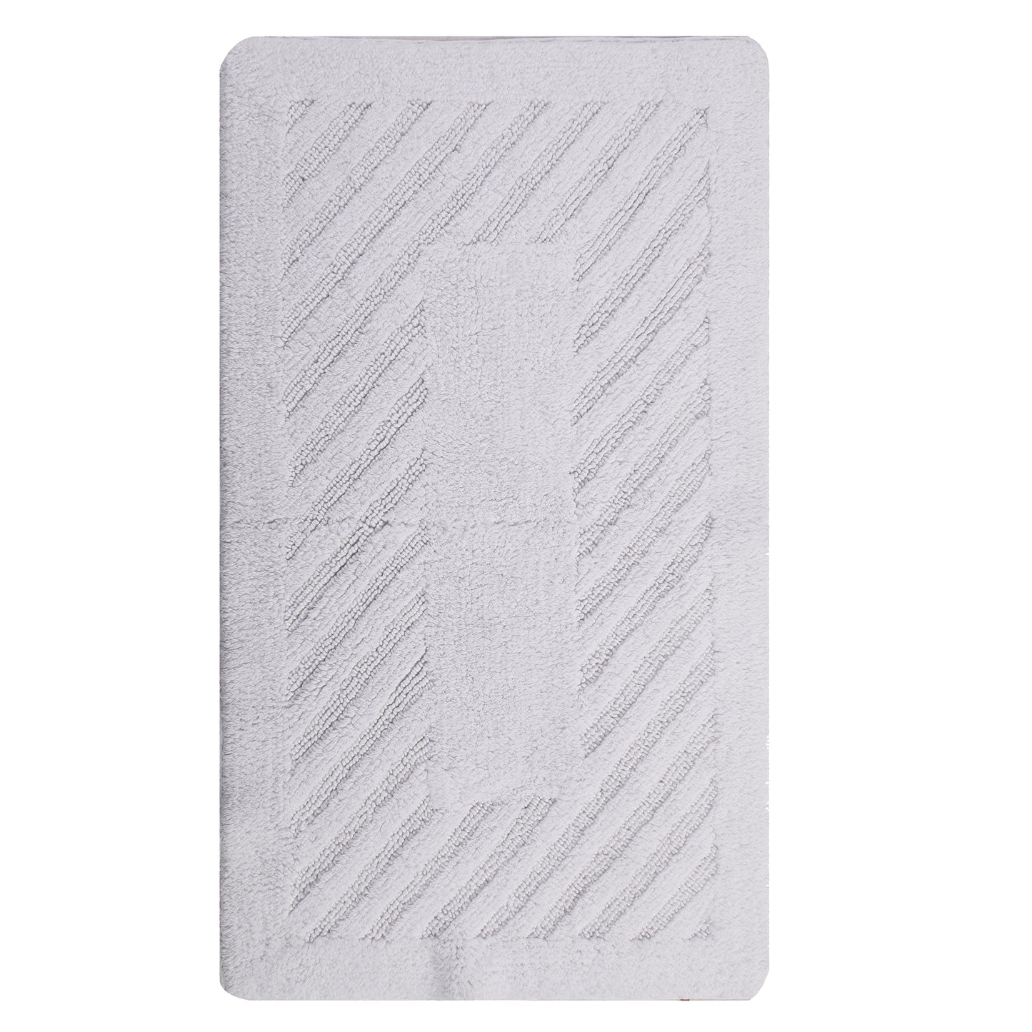 KNIGHTS BRIDGE -  SINGLE PIECE DIAGONAL RACETRACK REVERSIBLE BATH RUG COLLECTION