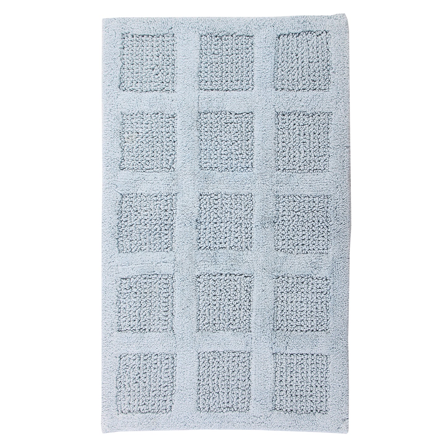 KNIGHTS BRIDGE -  SINGLE PIECE SQUARE HONEYCOMB REVERSIBLE BATH RUG COLLECTION
