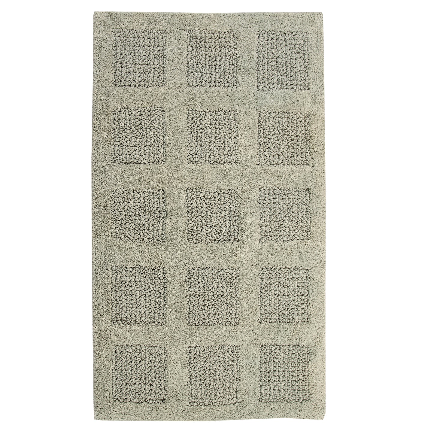 KNIGHTS BRIDGE -  SINGLE PIECE SQUARE HONEYCOMB REVERSIBLE BATH RUG COLLECTION