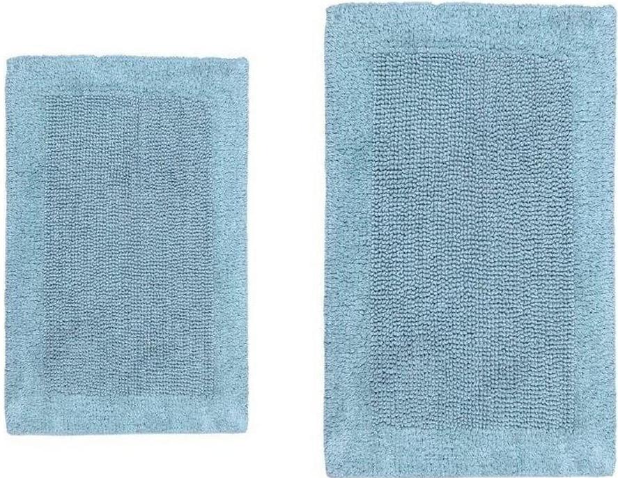 CASTLE HILL LONDON - 2 PIECES SET BELLA NAPOLI REVERSIBLE BATH RUG COLLECTION