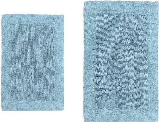 CASTLE HILL LONDON - 2 PIECES SET BELLA NAPOLI REVERSIBLE BATH RUG COLLECTION