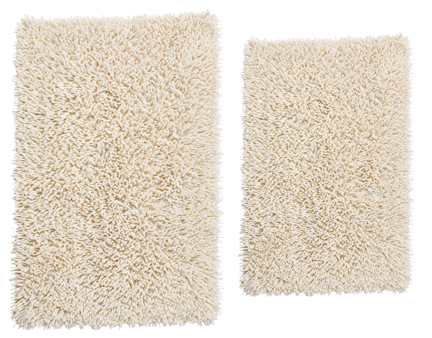 CASTLE HILL LONDON - 2 PIECES SET CHENILLE SHAGGY BATH RUG COLLECTION