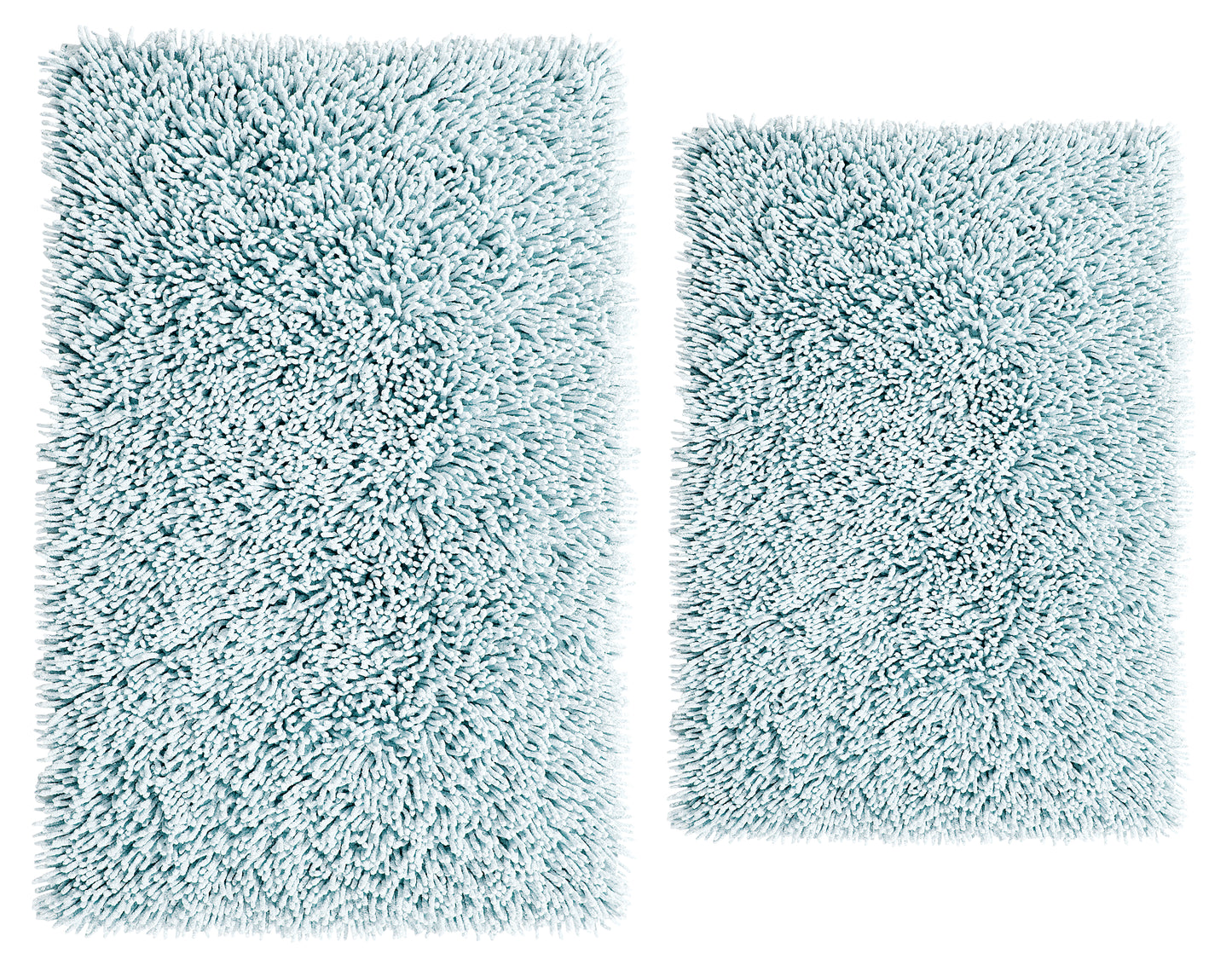 CASTLE HILL LONDON - 2 PIECES SET CHENILLE SHAGGY BATH RUG COLLECTION