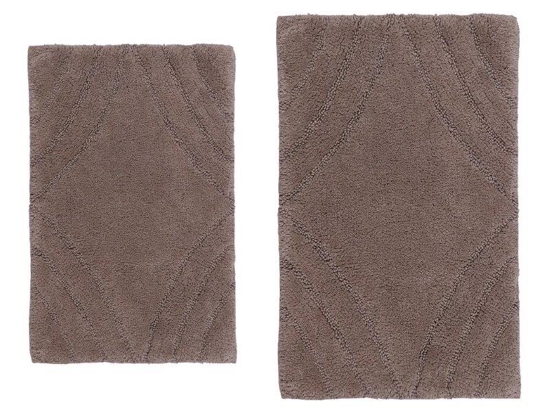 CASTLE HILL LONDON - 2 PIECES SET DIAMOND BATH RUGS COLLECTION