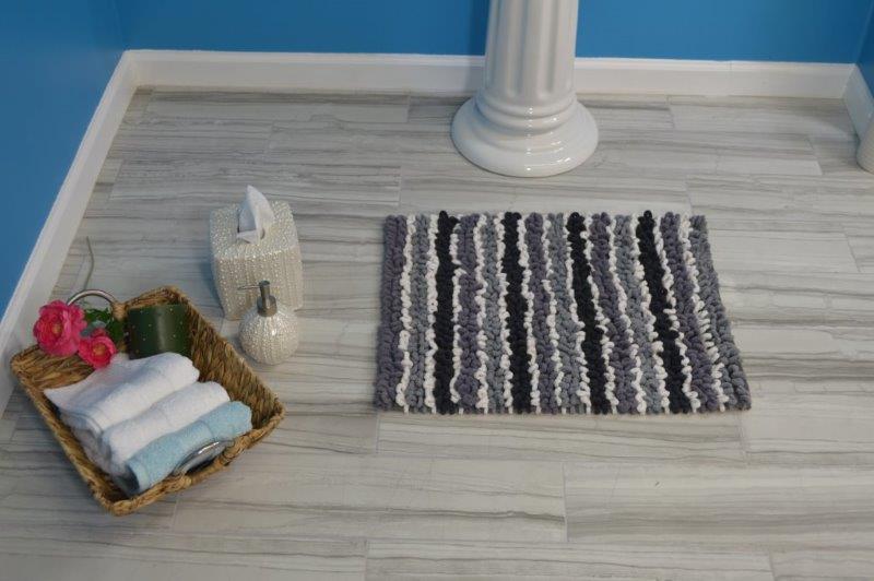 CASTLE HILL LONDON - SINGLE PIECE CHUNKY CHENILLE BATH RUG COLLECTION