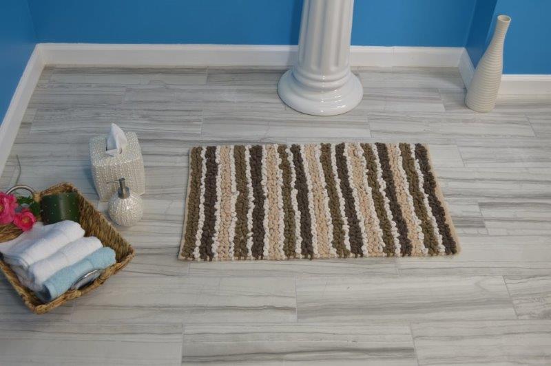 CASTLE HILL LONDON - SINGLE PIECE CHUNKY CHENILLE BATH RUG COLLECTION
