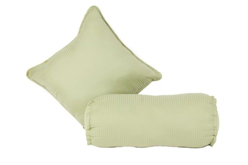 KENTSHIRE COLLECTION - T410 SORRENTO STRIPE CUSHION CELEDON