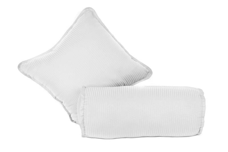 KENTSHIRE COLLECTION - T410 SORRENTO STRIPE CUSHION WHITE
