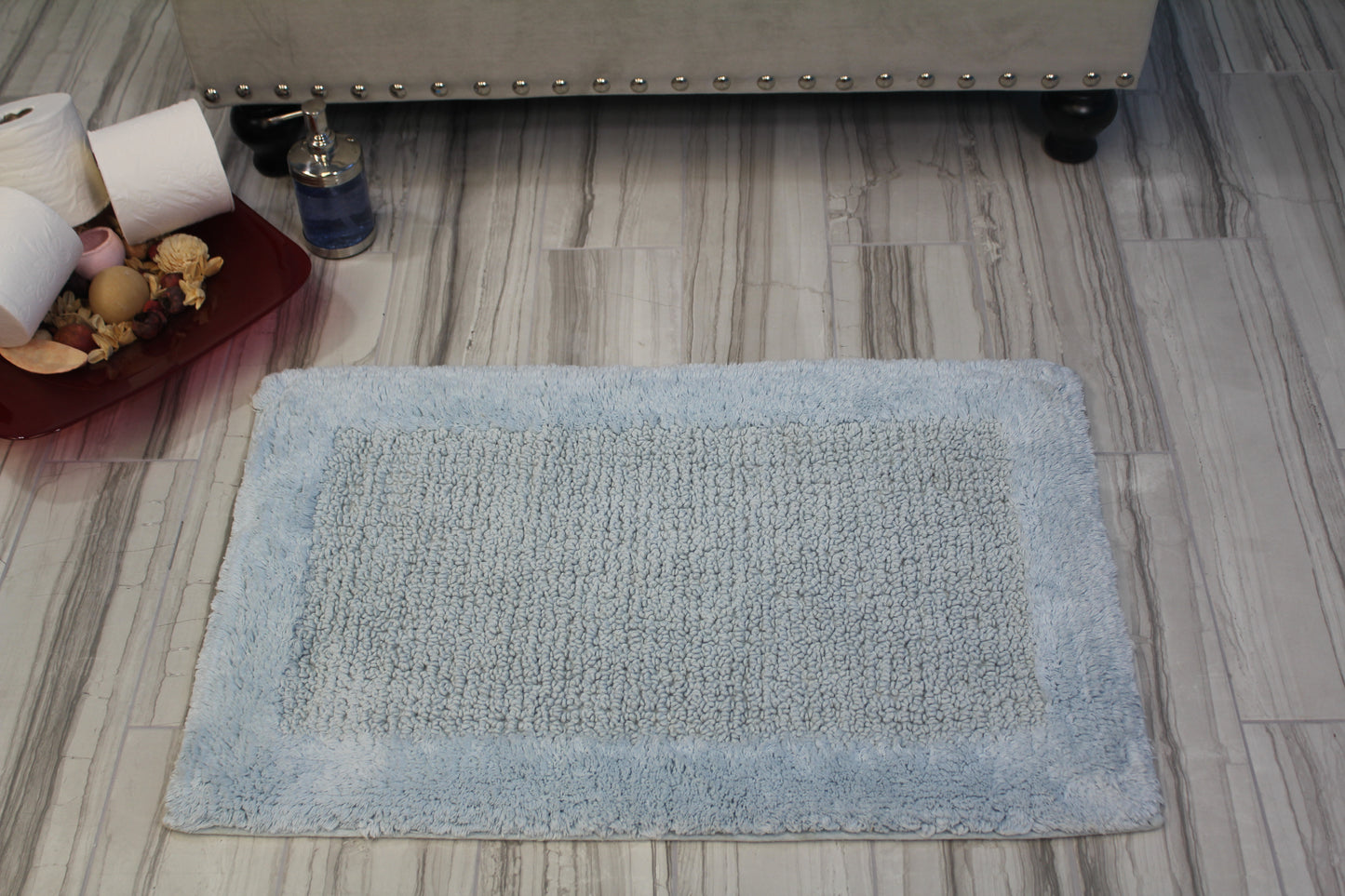 KNIGHTS BRIDGE -  SINGLE PIECE BELLA NAPOLI REVERSIBLE BATH RUG COLLECTION