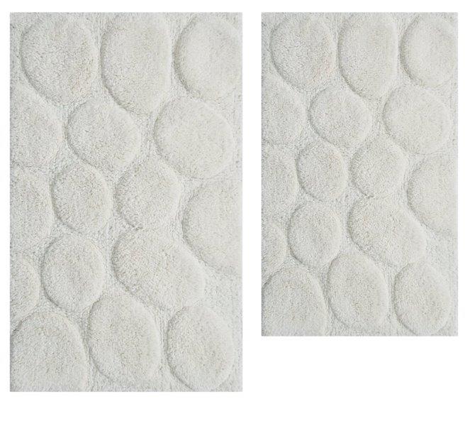 CASTLE HILL LONDON - 2 PIECES SET PALM BATH RUGS COLLECTION