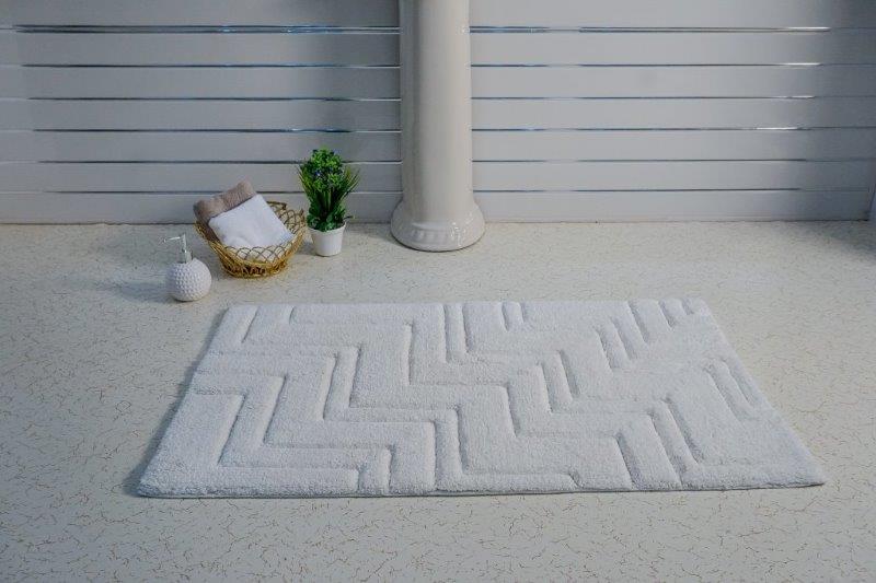 CASTLE HILL LONDON - SINGLE PIECE ZIG ZAG BATH RUG COLLECTION