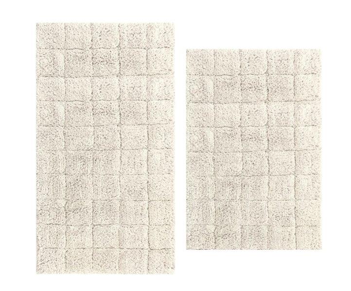 CASTLE HILL LONDON - 2 PIECES SET SUMMER TILE BATH RUGS COLLECTION