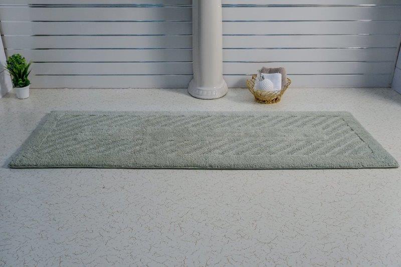 PERTHSHIRE PLATINUM COLLECTION - SINGLE PIECE DIAGONAL RACETRACK REVERSIBLE BATH RUG COLLECTION