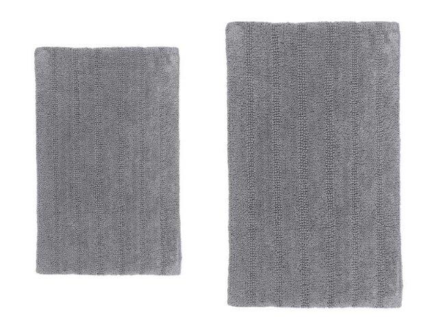CASTLE HILL LONDON - 2 PIECES SET LINEAR BATH RUGS COLLECTION