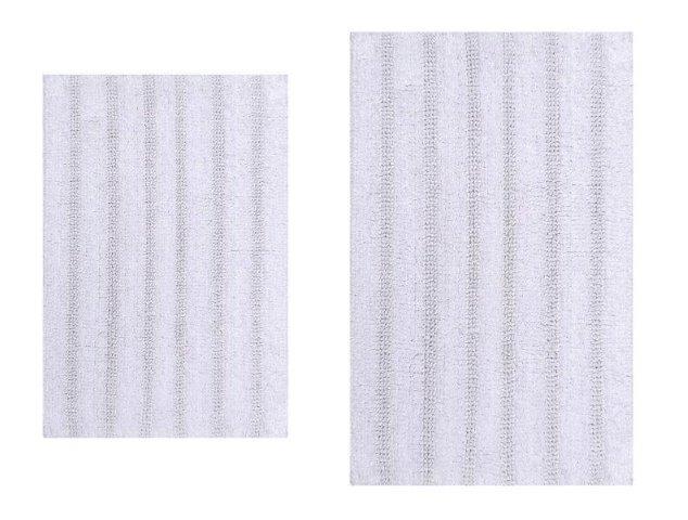 CASTLE HILL LONDON - 2 PIECES SET LINEAR BATH RUGS COLLECTION