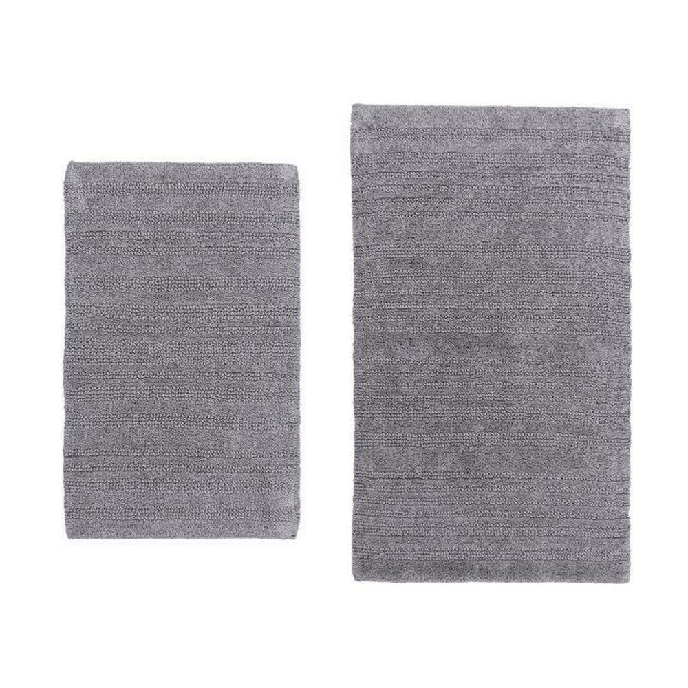 PERTHSHIRE PLATINUM COLLECTION - 2 PIECES SET MULTI CHAIN BATH RUGS COLLECTION