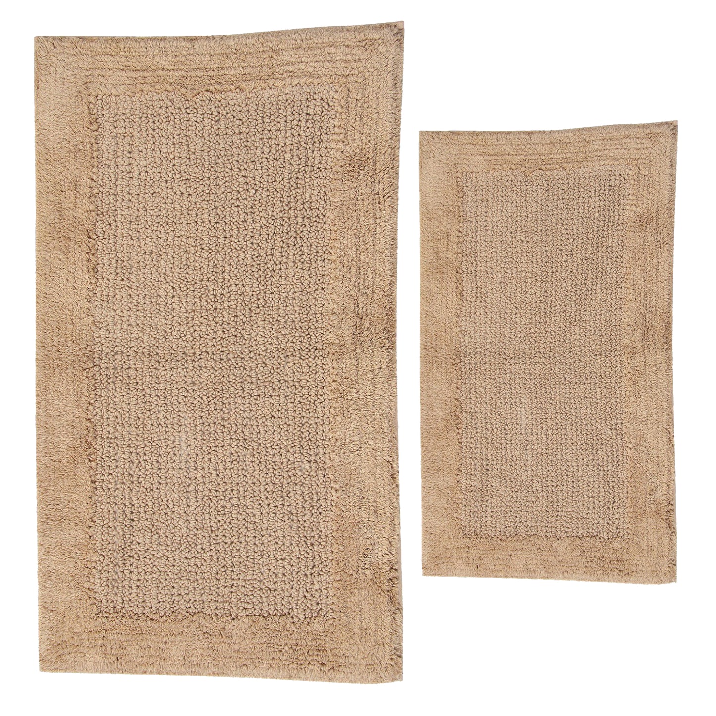 CASTLE HILL LONDON - 2 PIECES SET NAPLES BATH RUGS COLLECTION