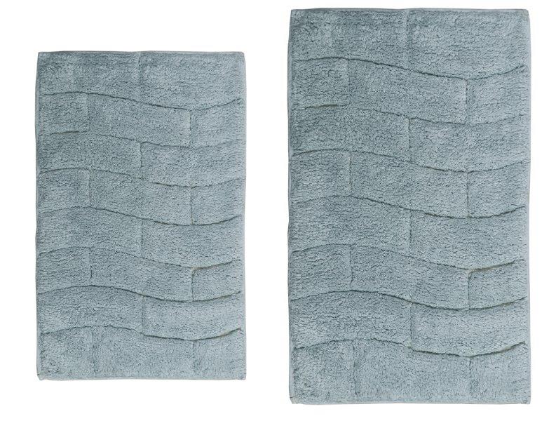CASTLE HILL LONDON - 2 PIECES SET NEW TILE BATH RUGS COLLECTION