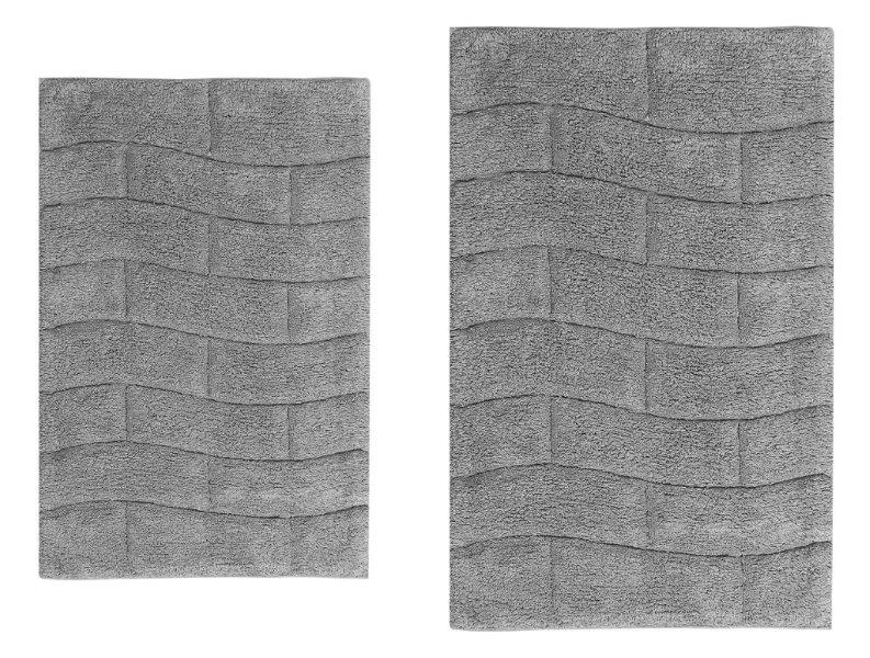 CASTLE HILL LONDON - 2 PIECES SET NEW TILE BATH RUGS COLLECTION