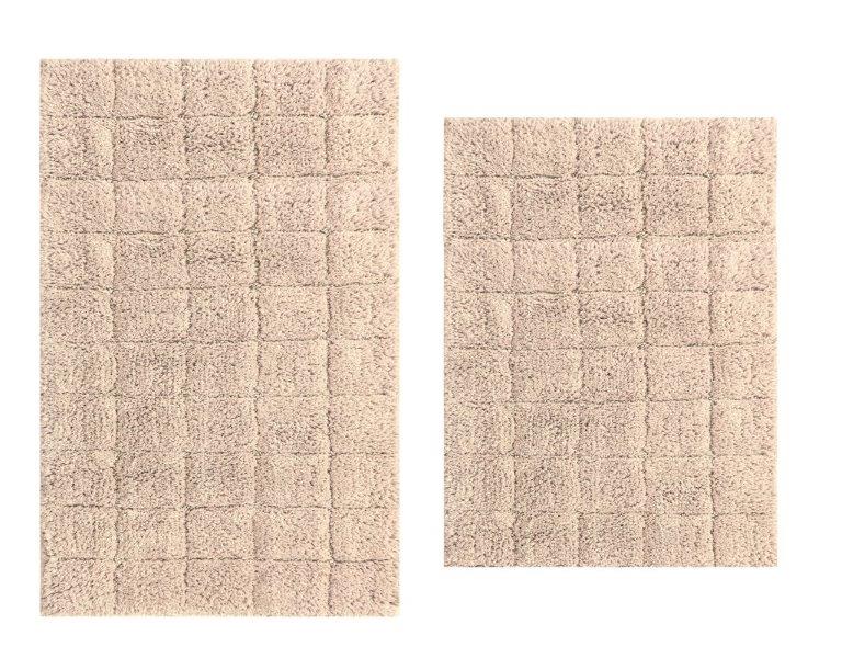 CASTLE HILL LONDON - 2 PIECES SET SUMMER TILE BATH RUGS COLLECTION