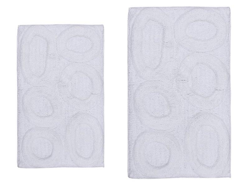 CASTLE HILL LONDON - 2 PIECES SET PEBBLE BATH RUGS COLLECTION