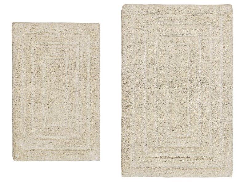 CASTLE HILL LONDON - 2 PIECES SET RACETRACK BATH RUGS COLLECTION