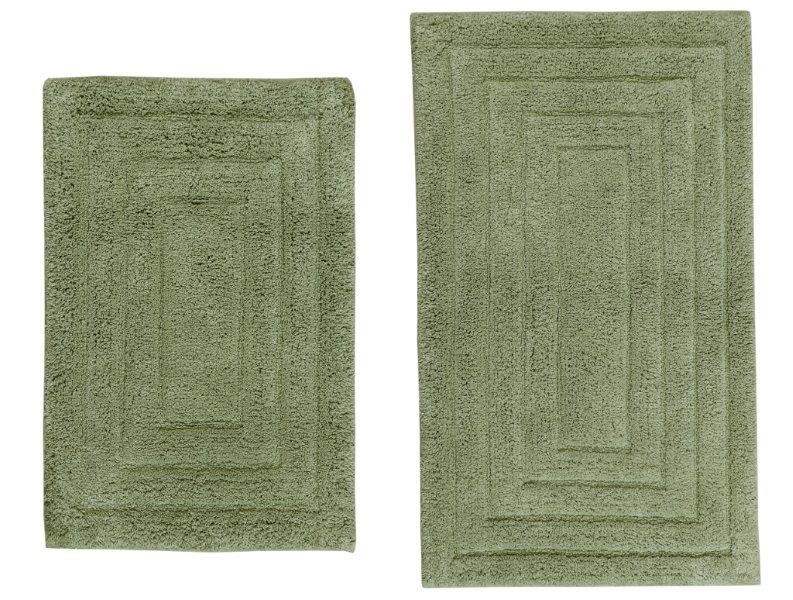 CASTLE HILL LONDON - 2 PIECES SET RACETRACK BATH RUGS COLLECTION