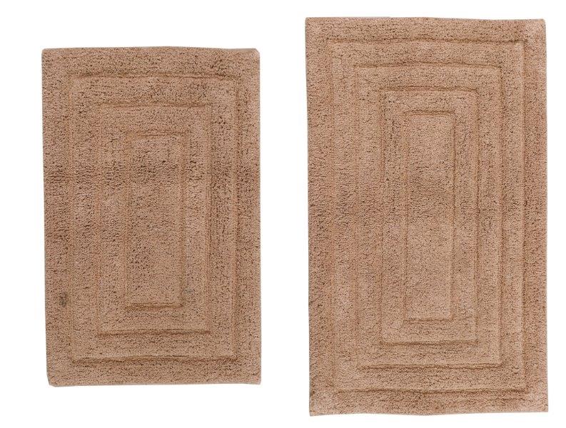 CASTLE HILL LONDON - 2 PIECES SET RACETRACK BATH RUGS COLLECTION