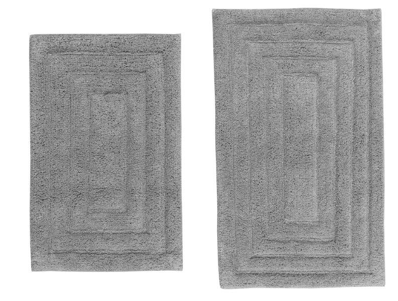 CASTLE HILL LONDON - 2 PIECES SET RACETRACK BATH RUGS COLLECTION