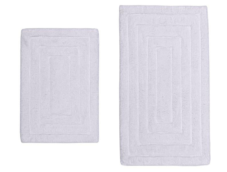 CASTLE HILL LONDON - 2 PIECES SET RACETRACK BATH RUGS COLLECTION