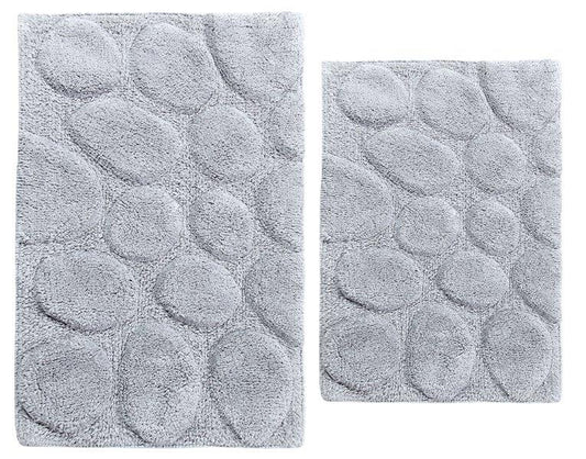 CASTLE HILL LONDON - 2 PIECES SET PALM BATH RUGS COLLECTION