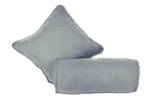 KENTSHIRE COLLECTION - T410 SORRENTO STRIPE CUSHION SILVER