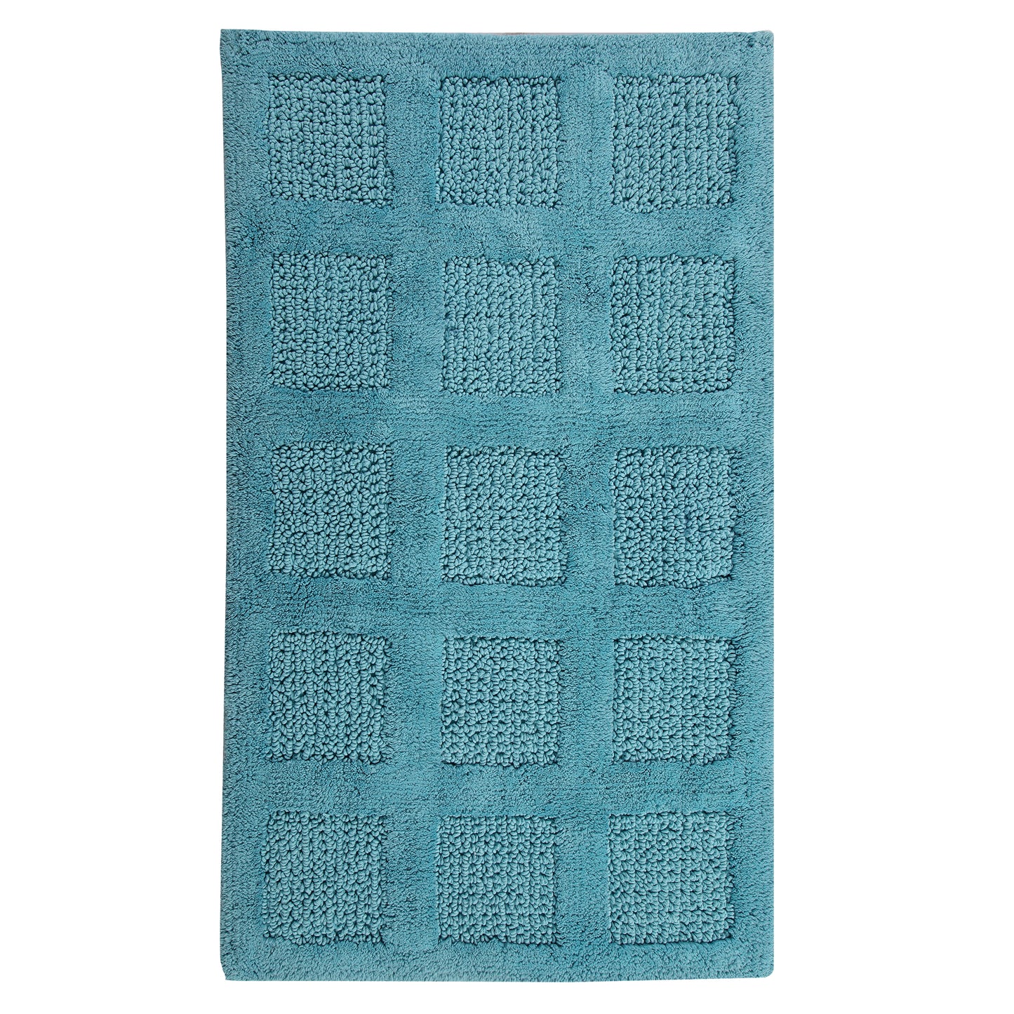 KNIGHTS BRIDGE -  SINGLE PIECE SQUARE HONEYCOMB REVERSIBLE BATH RUG COLLECTION