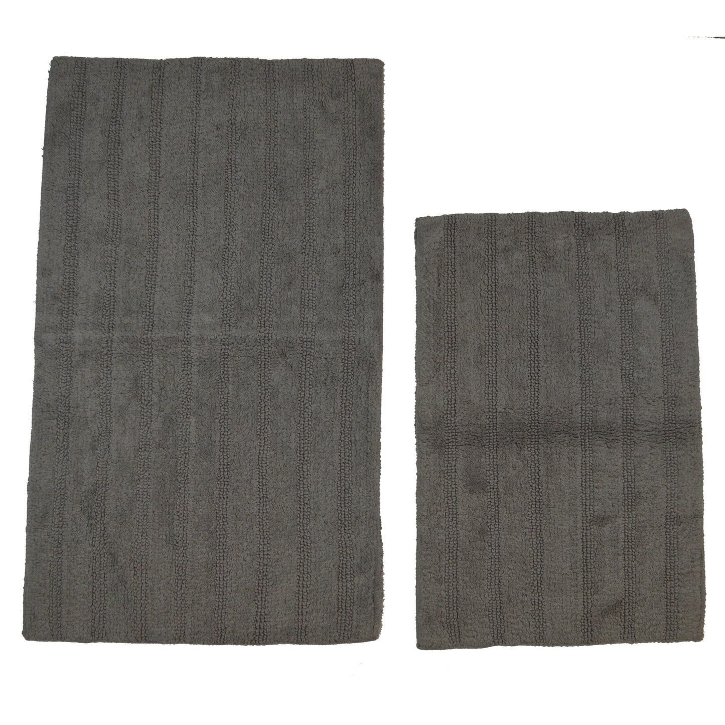CASTLE HILL LONDON - 2 PIECES SET LINEAR BATH RUGS COLLECTION