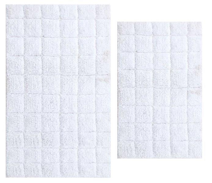 CASTLE HILL LONDON - 2 PIECES SET SUMMER TILE BATH RUGS COLLECTION