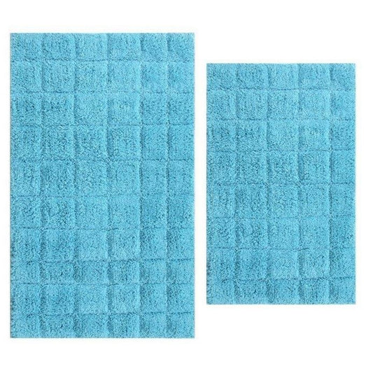 CASTLE HILL LONDON - 2 PIECES SET SUMMER TILE BATH RUGS COLLECTION