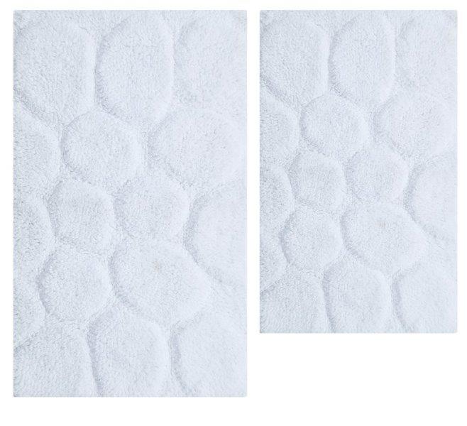 CASTLE HILL LONDON - 2 PIECES SET PALM BATH RUGS COLLECTION