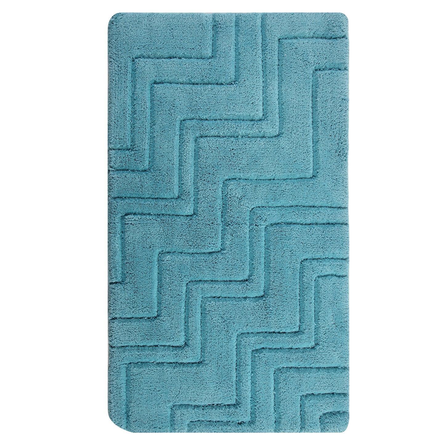 KNIGHTS BRIDGE -  SINGLE PIECE ZIG ZAG BATH RUG COLLECTION