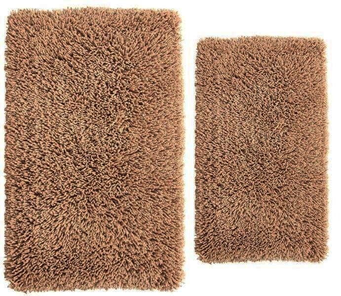 CASTLE HILL LONDON - 2 PIECES SET MELBOURNE BATH RUGS COLLECTION