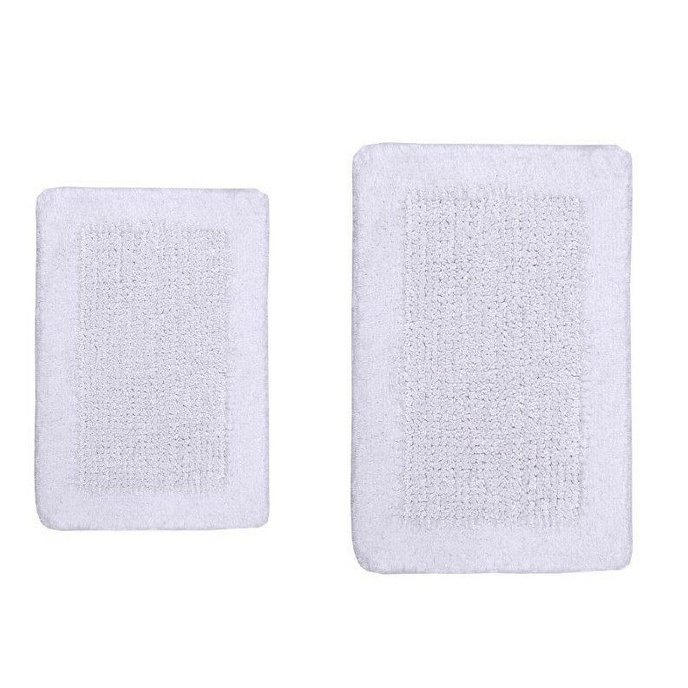 CASTLE HILL LONDON - 2 PIECES SET NAPLES BATH RUGS COLLECTION